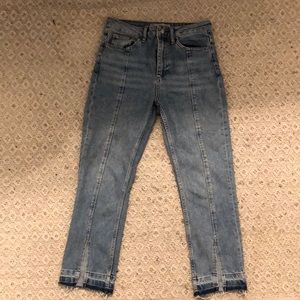 Women’s blue jeans- topshop MOTO style